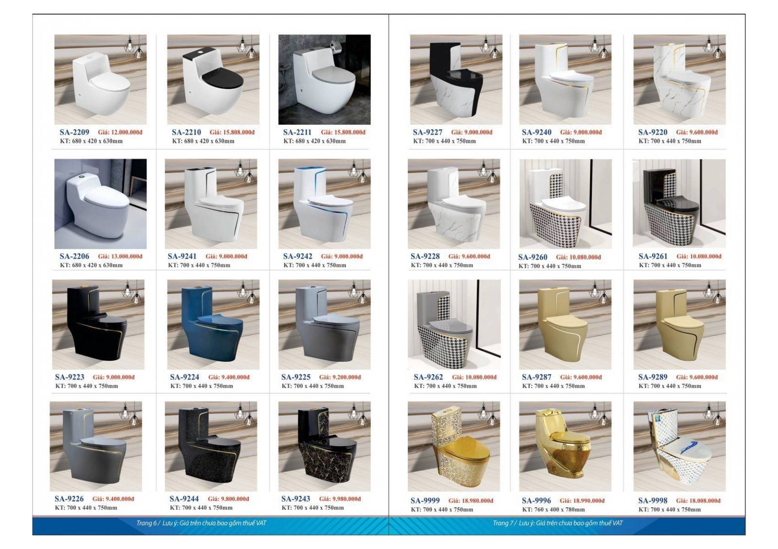 Thiết bị vệ sinh SAFANI Catalogue và bảng giá mới nhất 2024 /Page 4